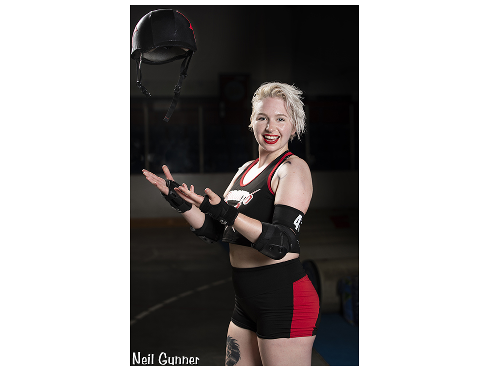 Portrait of Siobamm, Toronto Roller Derby Vipers
