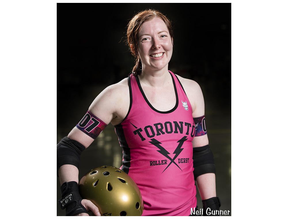 Portrait of Jessica Rabid, Toronto Roller Derby All-Stars