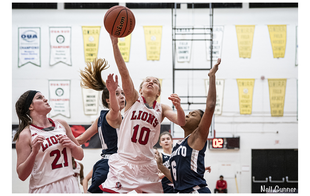York Lions guard Madison Bardoel goes for the points